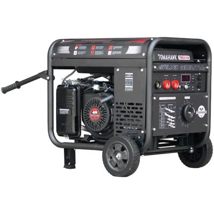 Tomahawk 210 Amp Stick Welder Generator TWG210A 15HP Gas Engine 2000W Single-Phase Inverter Power Portable Wheel Kit TIG