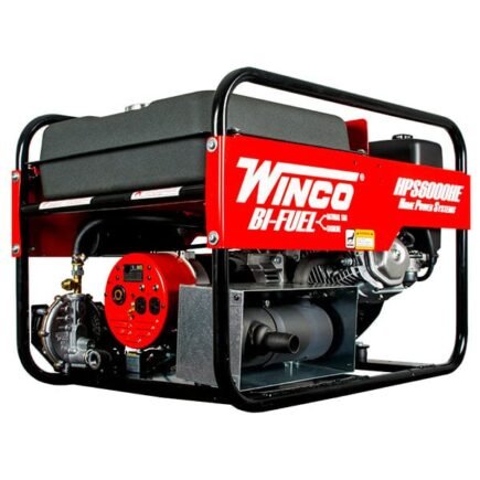 Winco 6000W Bi-Fuel Portable Generator Single-Phase Honda GX340 Engine Natural Gas/Gasoline EPA Approved Manual Transfer