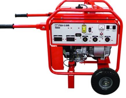Multiquip 3600W Portable Generator GA36HR Honda GX240 Engine 120/240V Single-Phase OSHA GFCI Wheel Kit Idle Control Comp