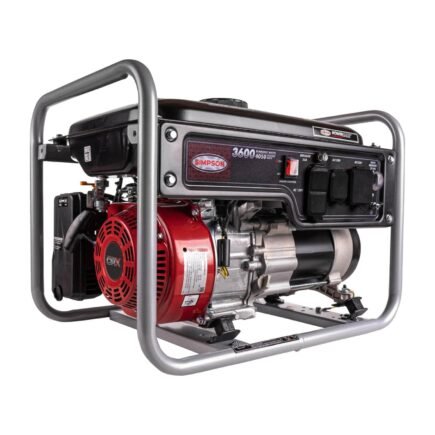 SIMPSON SPG3640 Portable Gas Generator 4500 Starting Watts 3600 Running CRX 225 Engine RV Ready Jobsite Backup