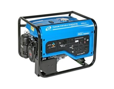 Tsurumi 6000 Watt Portable Generator TPG4-7000HDX Honda GX390 Engine 120/240V Output Silent Muffler OSHA and EPA Complia