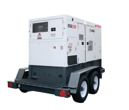Airman 125kVA Mobile Diesel Generator SDG125S-8E1 Three-Phase Prime Power Isuzu Engine Tier 4 Final 23.3-Hour Runtime Sm