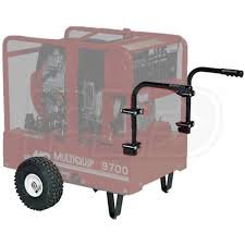 Multiquip WKT97 Heavy-Duty Wheel Kit for GA97HE Generators Pneumatic Tires Dual Handles Leveling Legs Steel Frame for Jo