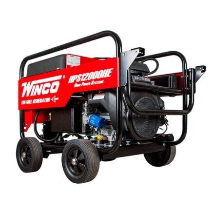 Winco HPS12000HE Tri-Fuel Portable Generator 12000 Watt Honda GX630 Engine Electric Start Natural Gas Propane Gasoline w